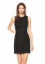 Фото #1 товара Theory 165363 Womens Hourglass Crew Neck Sleeveless Sheath Dress Black Size 10