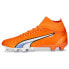 Puma Ultra Pro Firm GroundAg Soccer Mens Orange Sneakers Athletic Shoes 10724001