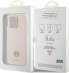 Guess Guess GUHCP15XM4DGPP iPhone 15 Pro Max 6.7" różowy/pink hardcase Silicone Logo Strass 4G