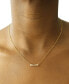 ფოტო #2 პროდუქტის Diamond Crisscross Bar 18" Pendant Necklace (1/10 ct. t.w.) in Gold Vermeil, Created for Macy's