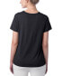 Фото #4 товара Women's Modal Tri-Blend Crew T-shirt