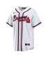Men's Fred McGriff White Atlanta Braves 2023 Hall of Fame Inline Replica Jersey