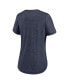 ფოტო #2 პროდუქტის Women's Heather Navy Distressed Dallas Cowboys Fashion Tri-Blend T-shirt