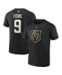 Фото #2 товара Men's Jack Eichel Black Vegas Golden Knights Authentic Stack Name and Number T-shirt