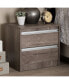 Фото #2 товара Gallia 2-Drawer Nightstand