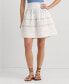 ფოტო #1 პროდუქტის Women's Lace-Trim A-Line Miniskirt