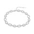 Fashionable silver bracelet with zircons AGB775/21