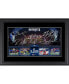 Фото #1 товара New England Patriots Framed 10" x 18" Super Bowl LIII Champions Panoramic Collage with Facsimile Signatures