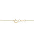 Фото #4 товара Macy's citrine (1-3/4 ct. t.w.) & Diamond (1/10 ct. t.w.) 18" Flower Pendant Necklace in 14k Gold