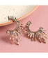 ფოტო #2 პროდუქტის Women's Gold Embellished Rays Drop Earrings