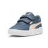 Фото #2 товара Puma Carina 2.0 V Slip On Toddler Girls Grey Sneakers Casual Shoes 39742121