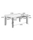 Фото #7 товара Rectangular Dining Table with Drawers, White/Walnut Finish