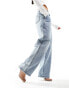 Kaiia wide leg jeans in light blue wash