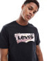 Фото #4 товара Levi's tropical batwing logo t-shirt in black