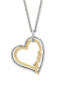 Фото #1 товара Romantický bicolor náhrdelník se srdíčkem ERN-FOREVER-BIG (řetízek, přívěsek)