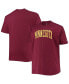 Фото #1 товара Men's Maroon Minnesota Golden Gophers Big and Tall Arch Team Logo T-shirt