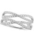 ფოტო #1 პროდუქტის Diamond Infinity Enhancer Ring (1/2 ct. t.w.) in 14k White Gold