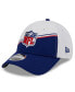 ფოტო #2 პროდუქტის Men's White, Navy NFL 2023 Sideline 9FORTY Adjustable Hat