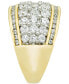 Фото #3 товара Diamond Multirow Wide Band (2 ct. t.w.) in 14k Gold