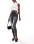 DTT Ellie high waisted skinny jeans in washed black