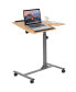 Фото #3 товара 1PC Adjustable Laptop Notebook Desk Table Stand Holder Swivel Home Office Wheel