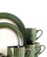 Libra 16 Piece Luxurious Stoneware Dinnerware, Service for 4