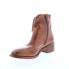 Фото #4 товара Bed Stu Aldina F328016 Womens Brown Leather Zipper Ankle & Booties Boots 6