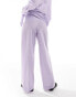 Mango oversized stripe co-ord trousers in lilac