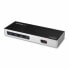 Фото #1 товара USB-разветвитель Startech DK30A2DH Чёрный/Серебристый Серебристый 40 W