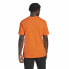 Футболка с коротким рукавом мужская Adidas Essentials Embroidered Linear Оранжевый