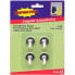 SUPERTITE Small Round Inox Self Adhesive Hanger 4 units