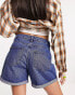 Фото #4 товара Noisy May denim Mom shorts in blue