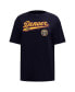 Фото #3 товара Men's Navy Denver Nuggets Script Boyfriend T-Shirt