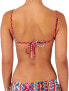 Roxy Multi Color Bikini Top Halter String Womens Printed Swimwear Size S
