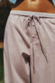 Фото #3 товара Пижамные брюки в полоску с эластичным поясом ZARA