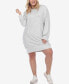 Фото #12 товара Plus Size Hoodie Sweatshirt Dress