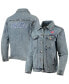 ფოტო #1 პროდუქტის Women's Chicago Cubs Team Patch Denim Button-Up Jacket