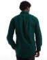 Фото #2 товара Polo Ralph Lauren icon logo slim fit garment dyed oxford shirt in dark green