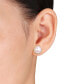 ფოტო #2 პროდუქტის Cultured Freshwater Pearl (10-1/2mm) Stud Earrings in 10k Gold