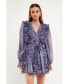 ფოტო #2 პროდუქტის Women's Button Down Ruffle Mini Dress