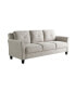 Фото #3 товара 78.7" W Polyester Harvard Sofa with Curved Arms