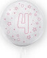 Фото #1 товара Хобби и творчество TUBAN Воздушный шарик 45см с цифрой 4 розовый