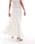 Ever New tiered maxi skirt in white