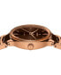 ფოტო #2 პროდუქტის Women's Swiss Centrix Brown Ceramic & Rose Gold PVD Bracelet Watch 31mm