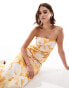 Фото #2 товара ASOS DESIGN bandeau dress in starfish print