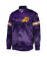 Фото #4 товара Men's Purple Phoenix Suns Pick and Roll Satin Full-Snap Varsity Jacket