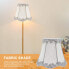 Фото #9 товара Uonlytech Green Fabric Hessian Clip On Lamp Shade for Chandelier Wall Lamp Living Room Bedroom