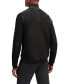 Men's Contrast Logo Zip-Neck Sweater