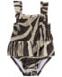 Baby 2-Piece Zebra 1-Piece Swimsuit & Cover-Up Set NB