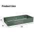 Outdoor Raised Garden Bed 72'' x 36'' x 12'' Reinforced Galvanized Steel Planter Box